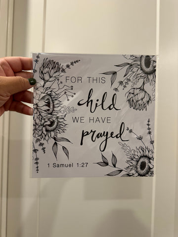 Art Print 1 Samuel 1:27