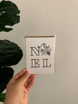 Noel Christmas Single Greeting Card