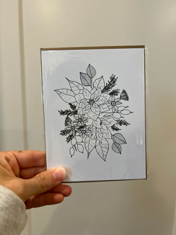 Greeting Card - Poinsettia
